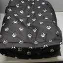 Fhiny Stray Cats Shelter, Waterproof Outdoor Cat House Foldable Warm Pet Cave for Winter Wild Animal Tent Bed Anti-Slip Kitten Cave for Feral Cat Dog Puppy Weatherproof Black (L:21.7"16"14.5")