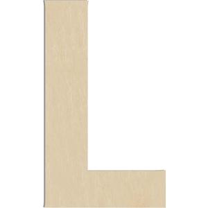 HILAZA 17 Inch Large Wooden Letter L, 1/4 in Thick Big Wood Letter for Wall Decor Crafts