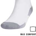 adidas Unisex Copa Zone Soccer Socks for Men and Women, Over The Calf (Large, White/Black)