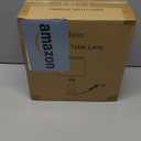 Vintage Table Lamp for Living Room Bedroom, 18.5" Farmhouse Bedside Lamps Nightstand Lamp Set of 2, Table Lamps with Oatmeal Linen Lamp Shades, 2 LED Bulbs Included, Black