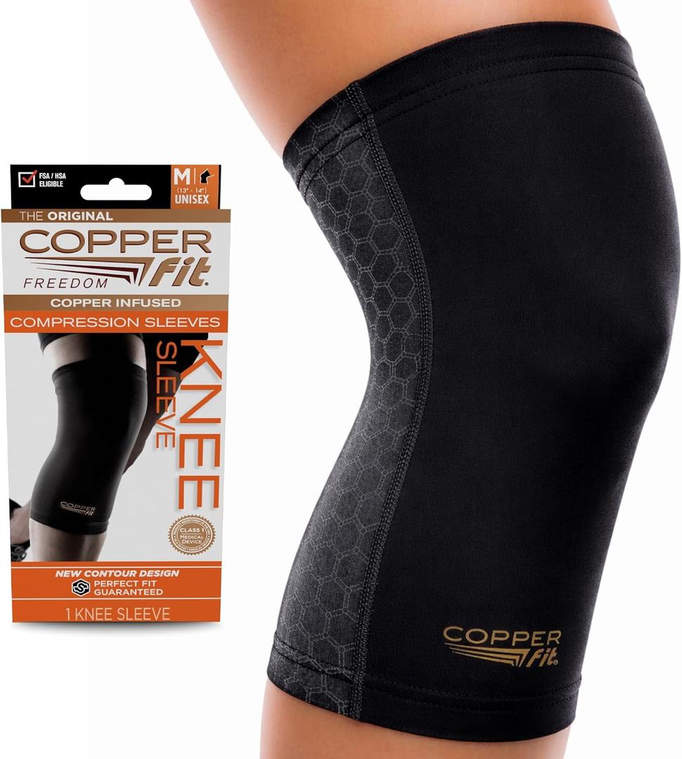 Copper Fit Freedom Knee Compression Sleeve (X-Large)