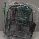 MAY TREE Clear Backpack Stadium Approved for Women and Men, Clear Bag for Stadium Events, Transparent bag for Concert Sporting Festival, Black (Medium)