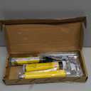 KRETLAW Mini Grease Gun (3000PSI) with Double 3oz Cartridge Grease and 12'' Flex Hose, Reinforced Coupler for Automotive, Yellow