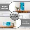White 12x24 Picture Frame Lightweight yet Durable Frame Wall Hanging