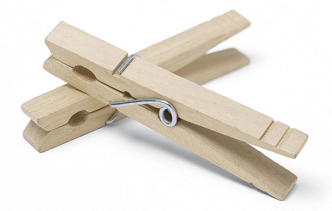 Whitmor Set of 50 Wooden Clothespins, S/50 (Natural)