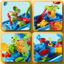 5-Tier Water Table for Toddlers Kids Ages 1-3 3-5 4-8, Sand and Water Table with Rich Activity Set, Summer Outdoor Beach Outside Backgard Pool Toys for Kids Boys Girls, Large