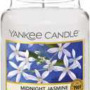 Yankee Candle Midnight Jasmine Scented, Classic 22oz Large Jar Single Wick Candle, Over 110 Hours of Burn Time