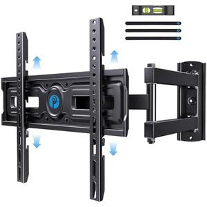 Pipishell Full Motion TV Wall Mount for Most 26-60 inch Flat & Curved TVs up to 77 lbs, Adjustable Bracket Height, Single Articulating Arm, Extension, Max VESA 400x400mm, PIMF9 Pipishell Full Motion TV Wall Mount for Most 26-60 inch Flat & Curved TVs up to 77 lbs, Adjustable Bracket Height, Single Articulating Arm, Extension, Max VESA 400x400mm, PIMF9