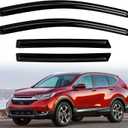 4PC Rain Guards for 2017-2022 Honda CR-V Window Visors for 17-22 CRV Deflectors Sun Shades Vent Tape On Out Channel