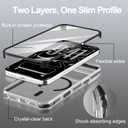 Magnetic for iPhone 17 Pro Max Case with Privacy Screen Protector & Full Camera Cover,[Non-Yellowing] Shockproof Clear Phone Case Compatible with MagSafe Women Girls for iPhone 17 ProMax