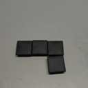 (4 Pack)- 2 1/4" Square (10-14 G) Black Plastic Tubing Plugs | for Tube ID from 2.116" to 2.167"