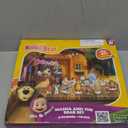 LUPPA Masha and The Bear Toys Playset: 13 Figures with Tin Box of The Bears House I Masha and The Bear I Figures and Dolls of TV Programs I Toys for Girls (12)
