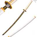 Sword Valley Demon Series Anime Sword - Slayers Katana40.9" LengthAnime Original Texture Carbon Steel Blade Carving SymbolNon-Slip Gripfor Cosplay & Display
