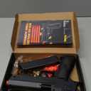 Automatic Shell Ejecting Toy Gun with 100 Soft Bullets,Realistic Toy Gun Pistol,Christmas Birthday Gifts for Kids Adults Boys Age 8+(Black)