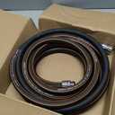 Giraffe Tools Garden Hose 25ft x 5/8", Custom Length, Heavy Duty, No Kink, Flexible, Rubber Garden Hose, Leakproof Water Hose, 25ft Male to Female Hose, 600 Burst PSI