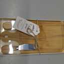 1 Set Baby Shower Prize for Game Winners Adults, Bridal Shower Prize for Guests, Small Cheese Board Gift Set with Wood Mini Charcuterie Board, Knives, Forks, Thank You Card & Gift Box