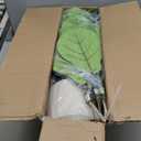 Alupssuc 5FT Artificial Fiddle Leaf Fig Tree with White Planter Pot, 5 feet Tall Fake Tree for Home Decor, Faux Ficus Tree Fake Moss for Indoor Outdoor Office Living Room