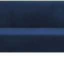 MIFXIN Armless Sofa Cover Stretch Futon Slipcover Velvet Thick 3 Seat Full Folding Sofa Bed Couch Futon Furniture Protector Cover Without Armrests (Velvet Dark Blue)
