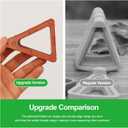 Plant Pot Feet & Risers - 12 Pcs of Planter Feet for Outdoor Pots,Plant Risers for Pots Outdoor,Pot Feets for Indoor Outdoor Planters & Gardening Plant Container (Brick-red)