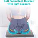 COMFYTHERA 18x16x2in Seat Cushion and Chair Cushion for Office Chairs, Wheelchairs Mobility Scooters, or Car Seat for Soft Support While Reducing Stress on Sciatica and Pressure (2 inch Thick)