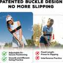 Golf Swing Trainer Aid, Adjustable Elastic Swing Correcting Arm Band, Golf Practice Accessories to Fix Chicken Wing, Golf Training Equipment Gifts for Golfers, Beginners and Players