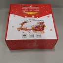 5PC Christmas Window Lights Decorations, Window Christmas Decorations with Suction Cup, Lighted Bell Tree Reindeer Snowflake Star with Timer Function, For Windows, Glass Walls, Christmas Trees (Warm colours)