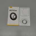 Lamicall Magnetic Phone Grip for MagSafe Accessories - 2025 [Upgraded Strong Magnet] Finger Ring Holder, 1s Snap Pop Grip Socket Stand, Mag Safe Kickstand Accessories for iPhone 16 Pro Max, Androids (Pure White)