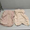 Konssy Muslin Crib Sheets for Girl Boy, 2 PCS Soft and Breathable Cotton Baby Sheets for Standard Crib Mattress, 52"x 28" (Pink, Cream)