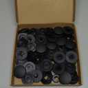 16 Sets Universal Car Floor Mat Clips Fixing Retainers Anti-Slip Buckle Fastener Holder Black Automotive Parts