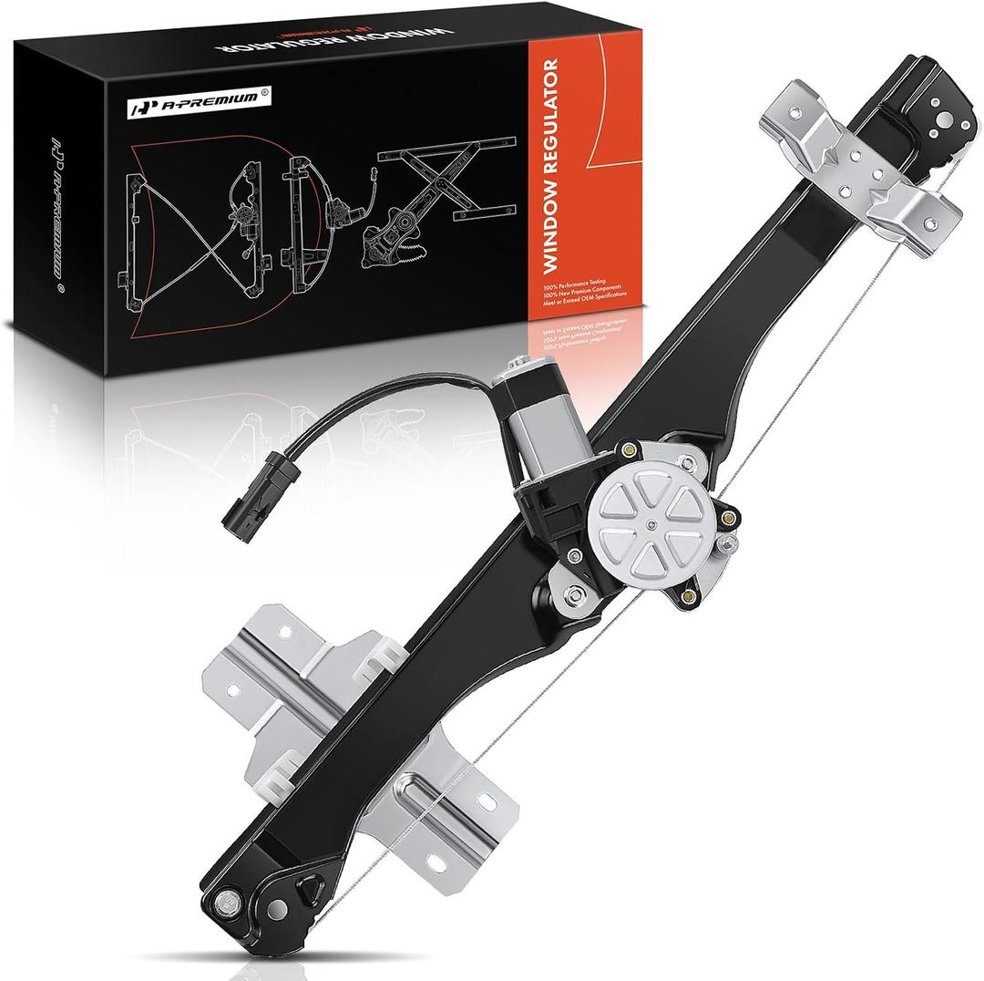 A-Premium Power Window Regulator with 2-Pin Motor Front Passenger Side Compatible with Buick Enclave 2013-2017 & Chevrolet Traverse 2013-2017 & GMC Acadia 2013-2016, Acadia Limited 2017