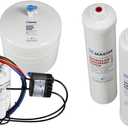 Home Master TMHP HydroPerfection Undersink Reverse Osmosis Water Filter System, White & ISetTMA8 Artesian and HydroGardener Replacement Water Filter Change Set, White