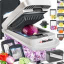 Mueller Pro-Series 10-in-1, 8 Blade Vegetable Chopper, Onion Mincer, Cutter, Dicer, Egg Slicer with Container, French Fry Cutter Potatoe Slicer, Home Essentials & Kitchen Gadgets, Salad Chopper
