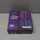 LED Curtain Light, 400 LEDs, Smart RGB+IC Color Changing Holiday Wall Lights, 6.6 x 6.6ft Indoor Dynamic DIY LED String Lights, APP Remote Control, For Bedroom, Living Room, Window Decor, Party