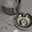 Cat Water Fountain, Stainless Steel Inside Ultra-Quiet Pump, 2L/67oz Automatic Dog Dispenser Water Bowl, Multiple Pets Water Fountain