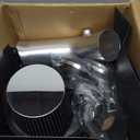 4-Inch Cold Air Intake Kit with Heat Shield + Filter Compatible for Silverado 1500 14-18; Sierra 1500 14-18; for Cadillac Escalade Suburban Yukon Tahoe 15-20 5.3L 6.2L V8 (Silver Tube & Black Filter)