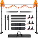 Backdrop Banner Stand 10x8ft Adjustable Heavy Duty Photo Backdrop Stand Step and Repeat Background Stands for Party Photography Wedding, 120 inches x 96 inches