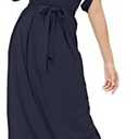 KOH KOH Formal Short Sleeve Cocktail Flowy V-Neck Gown Size 2XL