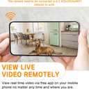 1080P HD Nanny Cam WiFi Surveillance Camera for Indoor Smoke Detector Camera with Motion Detection, Night Vision for Home Security