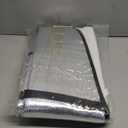 The Original Windshield Sun Shade Compatible with Fiat 500 2010-2025+ Abarth 595 2014-2024 Car Windshield Reflective Sunshade Protector Sun Shade Accessories (Silver)