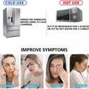 Cooling Eye Mask, Reusable Cold Eye Mask for Hot Cold Treatment for Eye Strain, Eye Swelling, Eye Redness, Puffy Eyes, Dark Circles, Smooth Fine Lines and Eye Recover Surgery. 2 Packs (Pink)