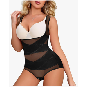 Nebility Shapewear for Women Tummy Control Bodysuit Faja Body Shaper Waist Trainer Corset Body Suit