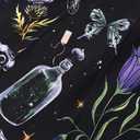 Womens Summer Dresses Mystical Gothic Maxi Dress Women's Casual V Neck Sleeveless Sundresses Beach Outfits for Woman (Black, XL)