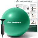 Trideer Exercise Balls Physical Therapy, 9 Inch Pilates Ball Between Knees for Physical Therapy, Mini Exercise Ball - Yoga Ball, Small Workout Balls for Core Strength and Back Support with Guide
