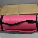 Amazon Basics 1/2 Inch Extra Thick Exercise Yoga Mat with Carrying Strap for Home Workouts and Fitness, 74" x 24" x 0.5", Pink