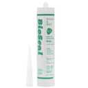Clear BioSeal 100% Silicone Sealant Caulk Kitchen and Bath Grade, Waterproof and No Odor No Color Change 10.1 ounce Cartridge, Clear