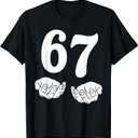 Six Seven 6 7 Funny 67 Gen Alpha Slang 6-7 Meme School T-Shirt, Size: Small