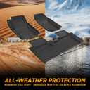 Floor Mats Fit for Chevy Equinox GMC Terrain (Non EV) 2025, All Weather TPE Rubber Custom Fit Waterproof Anti-Slip High Edge 1st & 2nd Row & Cargo Liner for Chevy Equinox Accessories Black