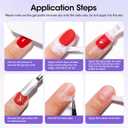 Gellen Gel Nail Polish Remover, Gel Remover for Nails Quickly in 2-5 Minutes, Easy Use No Need to Soak or Wrap, Professional Nail Gel Remover Kit, Gellen Gel Polish Remover Pro (Light purple)