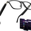 AI Translation Smart Glasses, Bluetooth 5.4 for Men Women with 155 Language & Accents, Chat GPT, Music Playback & Hands-Free Calls, UV & Blue Light Protection for Meeting,Driver,Travel