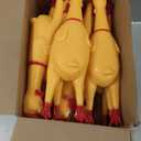 Honoson 32 Pcs 12'' Rubber Chicken Dog Toy Squeeze Screaming Chicken Toy Novelty Squeaky Squawking Loud Noise Makers for Adults Dogs Pets Reduce Separation Stress Anxiety(Yellow)
